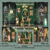 Miniature house - diy - herbier des ténèbres - 97pc + eclairage led