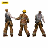 Zombie pack 3 figurines dark source firefighters 8 cm