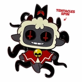Cult of the lamb pin lamb spinning 5 cm
