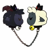 Cult of the lamb pin goat & lamb 5 cm