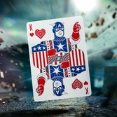 Captain america jeu de cartes à jouer patriotic design