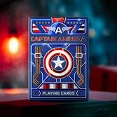 Captain america jeu de cartes à jouer patriotic design