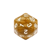 Hdd16 dé 30 faces décompte– doré perle