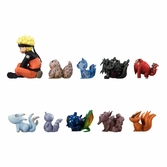 Naruto shippuden gaiden g.e.m. series statuette pvc naruto uzumaki & biju set 7 cm