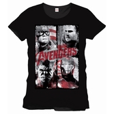 MARVEL - T-Shirt Street Poster Avengers Heroes (M)