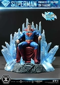 Dc comics statuette 1/4 throne legacy collection superman fortress of solitude on throne (design by gabriele dell'otto) ultimate