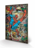 MARVEL COMICS - Impression sur Bois 40X59 - Spider-Man Retro