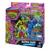 Tortues ninja figurines leonardo vs. super fly 11 cm