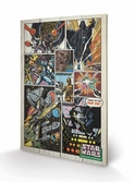 STAR WARS - Impression sur Bois 40X59 - Retro Comic