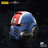 Warhammer 40,000: space marine 2 replique ultramarines lieutenant titus casque 30 cm