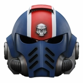 Warhammer 40,000: space marine 2 replique ultramarines lieutenant titus casque 30 cm
