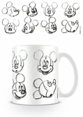 Disney - mug - 300 ml - mickey mouse sketch faces