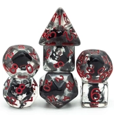 Lot de 7 dés résine gamme insert - en boite - chauve-souris