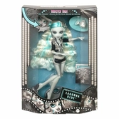 Monster high poupée reel drama lagoona blue en noir et blanc