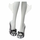 Monster high poupée reel drama lagoona blue en noir et blanc