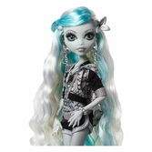 Monster high poupée reel drama lagoona blue en noir et blanc