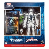 Marvel legends magic: the gathering figurine agent anti-venom (avec carte premium exclusive) 15 cm