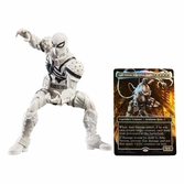 Marvel legends magic: the gathering figurine agent anti-venom (avec carte premium exclusive) 15 cm