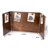 Écran maitre de jeu jdr en bois et métal