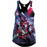 DEADPOOL - MARVEL T-Shirt Tank Top FAMILY - GIRL (XL)
