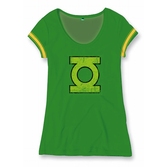 GREEN LANTERN - T-Shirt College Logo - GIRLS (L)