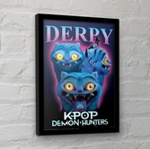 Kpop demon hunters poster encadré collector print derpy