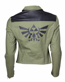 ZELDA - Biker Jacket with Triforce Logo - GIRL (L)