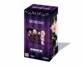 Mercredi - mercredy addams en chat - figurine minix 12cm