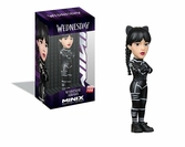 Mercredi - mercredy addams en chat - figurine minix 12cm