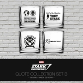 MARVEL - Set 4 Scotch Glass - Stark Industries Vol 2