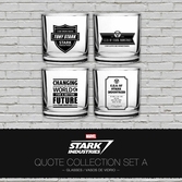MARVEL - Set 4 Scotch Glass - Stark Industries Vol 1