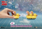 Tom and jerry - bath time pull black car- set 6 fig. blind box 5cm
