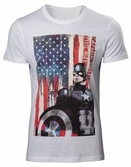 CAPTAIN AMERICA CIVIL WAR - T-Shirt American Flag (L)