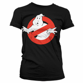 GHOSTBUSTERS - T-Shirt Distressed Logo - GIRLY Black (S)