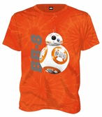 Star wars - t-shirt tie dye bb-8 - orange (xl)