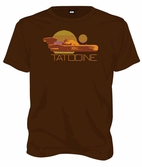 STAR WARS - T-Shirt Tatooine - Brown (XL)
