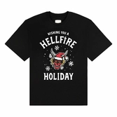 Stranger things t-shirt wishing you a hellfire holiday (xxl)