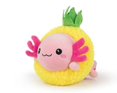 Peluche kawaii fruit - ananas avec axolot - 25 cm