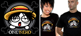 Geek collection - t-shirt neko luffy (xl)