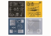 STAR WARS - Set de 4 Assiettes - Blueprints