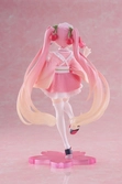 Hatsune miku statuette pvc newley written sakura miku japanese cafe ver. reissue 18 cm