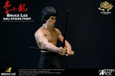 Opération dragon my favourite movie statuette 1/6 bruce lee kali sticks fight normal basement version 30 cm