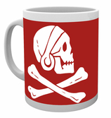 Uncharted 4 - mug - 300 ml - red skull
