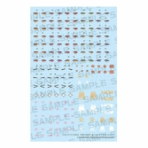 Megami device m.s.g. accessoire pour figurines plastic model kit 1/1 puni mofu kin xiao eye decal set