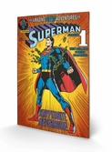 DC COMICS - Impression sur Bois 40X59 - Superman Kyrptonite