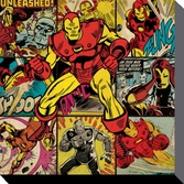 MARVEL COMICS - Canvas 40X40 - Iron Man Squares