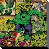 MARVEL COMICS - Canvas 40X40 - Hulk Squares