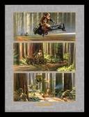 STAR WARS - Collector Print HQ 32X42 - Action on Endor's Moon