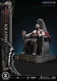 Throne legacy god of war series statuette 1/3 ragnarok master thyself kratos 67 cm
