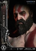 Throne legacy god of war series statuette 1/3 ragnarok master thyself kratos 67 cm